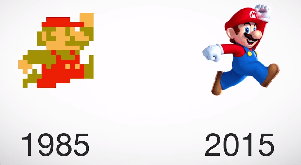 Personajes de videojuegos, antes y ahora... | Un Poco Geek